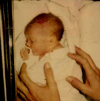 First picture after birth on 1993-09-04