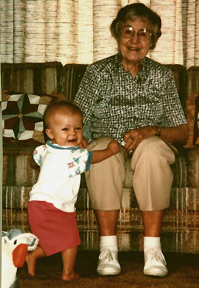 #1994-07-15 Amanda & Great Grandma Palcic. CO..jpg